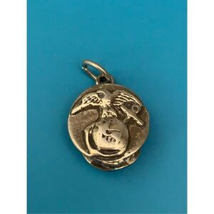 Marine Cap Sterling Silver Jewelry Charm #hat
